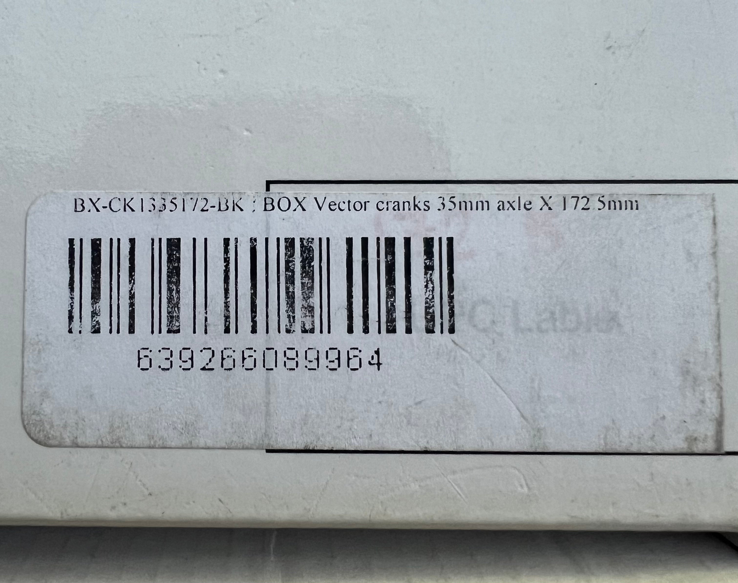 Box Vector 172.5mm M35 cranks