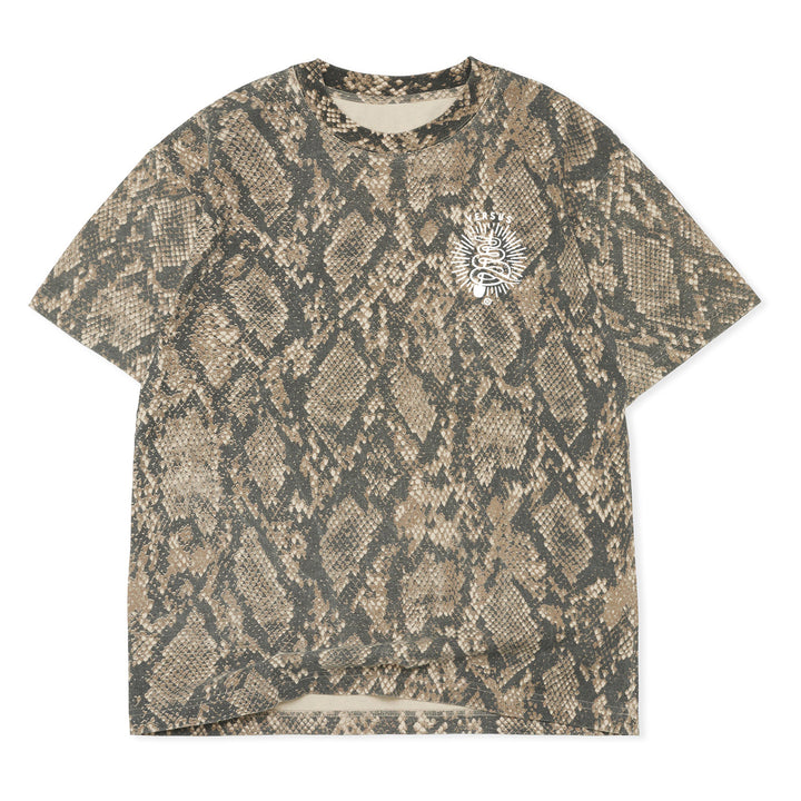 Snakecharmer SS Tee - Puff ink on Rattlesnake Blank