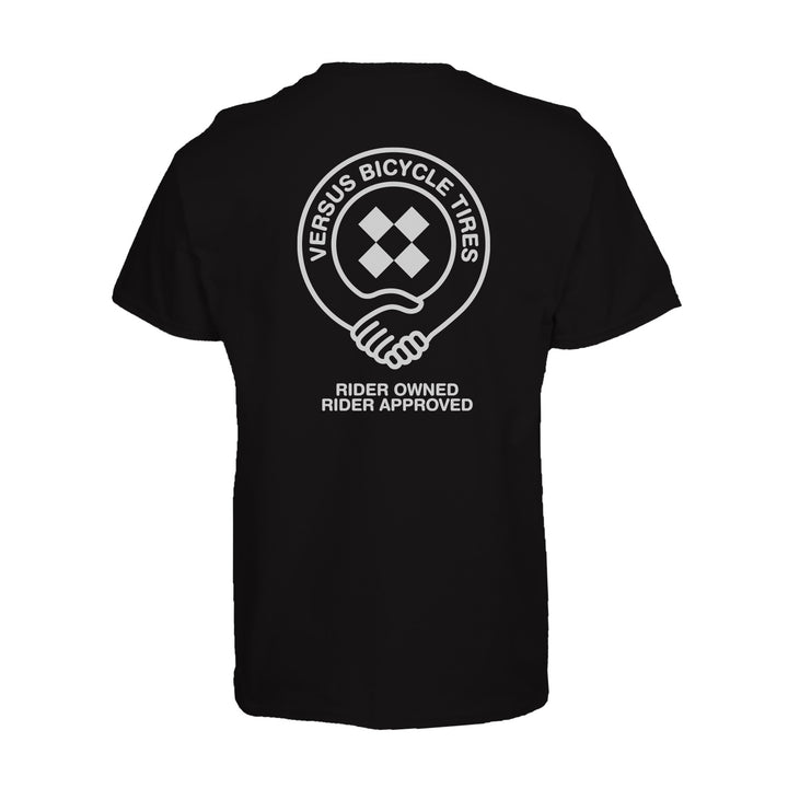 Versus Tires black t shirt back design