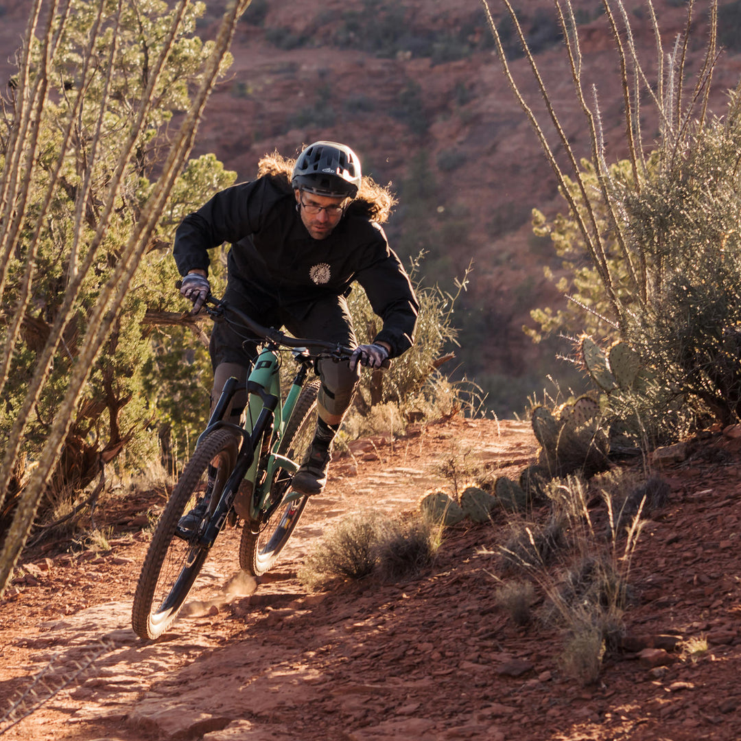 Versus Tires black coaches jacket with Snakecharmer Design - ryan rodriguez at sedona