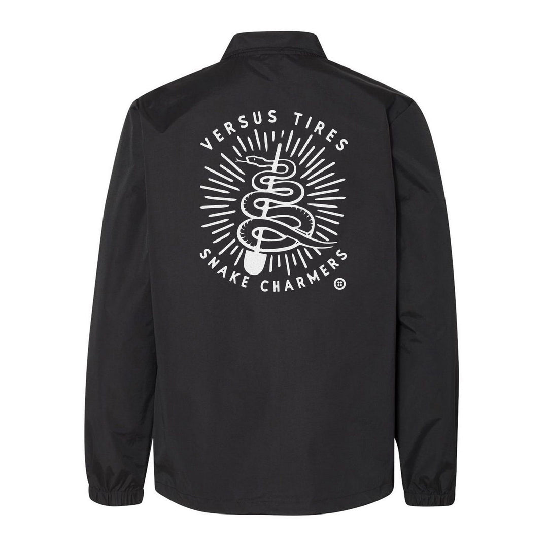 Versus Tires black coaches jacket with Snakecharmer Design - back